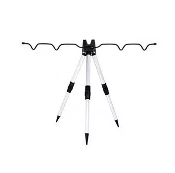 Рыболовный метательный рыболовный алюминиевый мини-штатив 2 легкий со складным компактным серебристым qb500029a01n0 [Orld Gear], ярусы и функции, серебряный