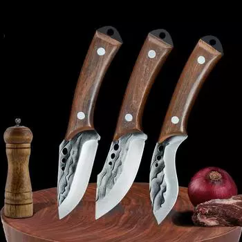 Рыболовный нож из нержавеющей стали, кухонные ножи, ножи для мяса, костей, инструмент для резки фруктов и овощей с чехлом для ножа A