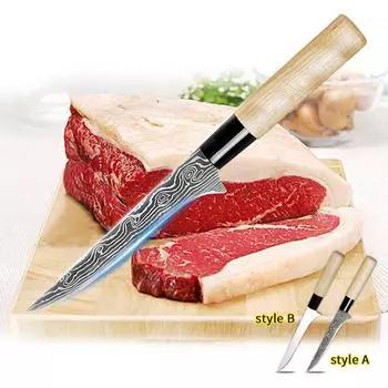 Рыболовный нож из нержавеющей стали, кухонный нож для рыбы, суши, инструмент для резки фруктов и овощей A