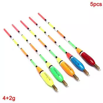 Рыболовный поплавок, еловые поплавки, 5 шт./лот, поплавок 5/6/7/8 г, разные цвета для ловли карпа 4+2g