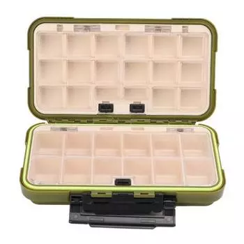 Рыболовный ящик с рычажным замком, боковой защелкой, раздвижной конструкцией, подвижными вставками, аксессуарами для хранения рыболова, большой 20x12x5 см Large 20x12x5cm