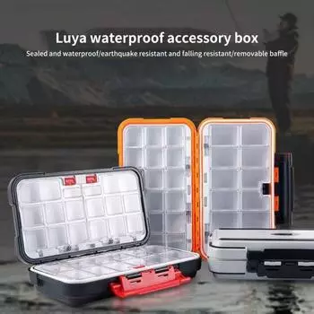 Рыболовный ящик, водонепроницаемый, компактный, герметичный, портативный, простой, для хранения крючков, принадлежности для рыбалки C