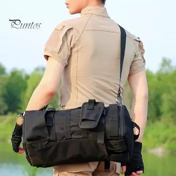 Рыболовный рюкзак с держателем для удочек, большая вместимость, водонепроницаемая ткань Оксфорд, сумка для хранения аксессуаров для кемпинга, пешего туризма, охоты, рыболовных снастей зелёный