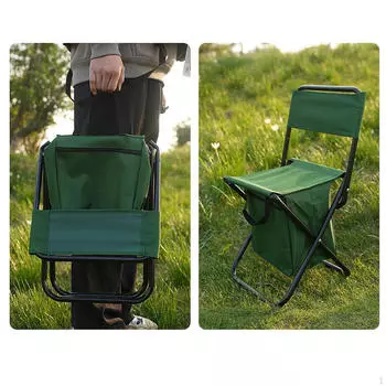 Рыболовный стул, табурет со спинкой, небольшой походный стул для хранения вещей для охоты, путешествий,
