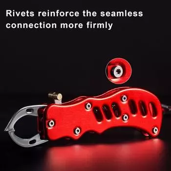 Рыболовный захват из нержавеющей стали, губная линейка, весы, захват для рыбы с ручкой из ЭВА для рыбалки B