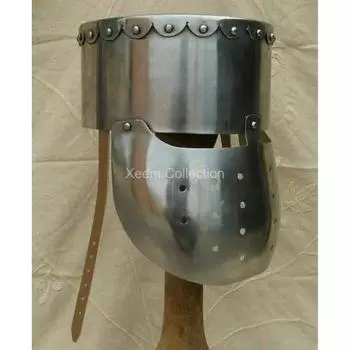 Рыцари-тамплиеры Шлем крестоносца Средневековые доспехи Римский рыцарь Коллекционные шлемы