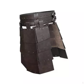 Рыцарские набедренные доспехи из потертой кожи для костюмированных вечеринок коричневый