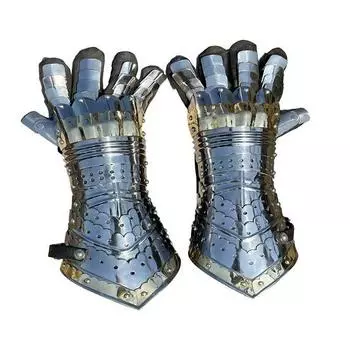 Рыцарские перчатки, доспехи, готические перчатки, комплект, аксессуары для косплея на Хэллоуин, костюм для ролевых игр