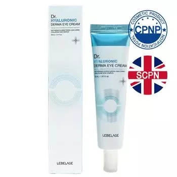 Рычаг д-ра. Гиалуроновый крем для кожи вокруг глаз Derma Eye Cream – глубокое увлажнение и борьба с морщинами (40мл)