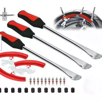 Рычаг для велосипедных шин, ложка для шин, инструмент для замены железа, рычаги для шин мотоцикла, защита для обода, инструмент для замены шин A жёлтый