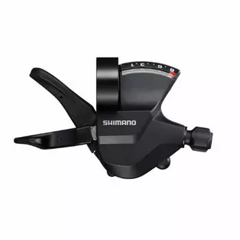 Рычаг переключения передач SHIMANO RapidFire Plus 8 Speed Bicycle Shift Lever Right с оптическим дисплеем передач ESLM3158RA SL-M315-8R чёрный