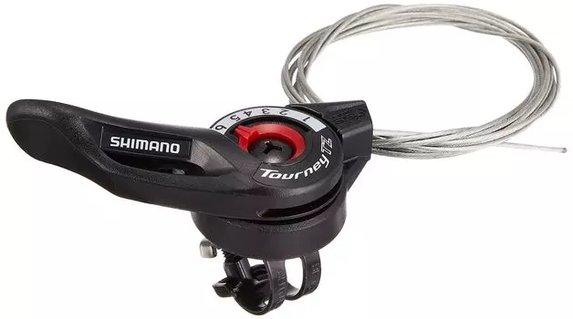 Рычаг переключения передач SHIMANO, только правый рычаг, 6S, переключатель передач под большой палец ESLTZ5006RA TOURNEY SL-TZ500 чёрный