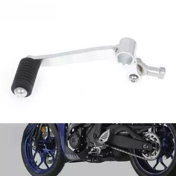 Рычаг переключения передач Yamaha YZF R3 MT25 - аксессуар для модификации трансмиссии мотоцикла R25 shift lever серебряный