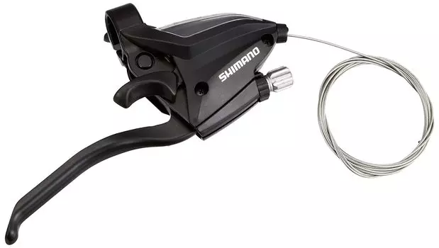 Рычаг SHIMANO, только правый рычаг 8S, 4 пальца, черный ESTEF5004RV8AL, переключение передач/тормоз ACERA (MTB) ST-EF500-8R чёрный