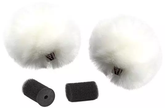 Rycote Windjammer for lavalier microphone white 2 pieces (Rycote) LWJ-W []
