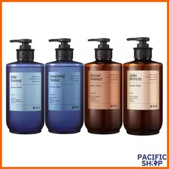 [Ryeo] Шампунь против выпадения волос 4 типа 585 мл (Лес Индже, Волна Ян Ян, Сеульский закат, Бриз Чеджу) Inje forest 585ml