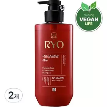 Ryeo Hambit Extreme Damage and Nutrition Shampoo Floral Powderly Fragrance, 480ml, 2 pcs.