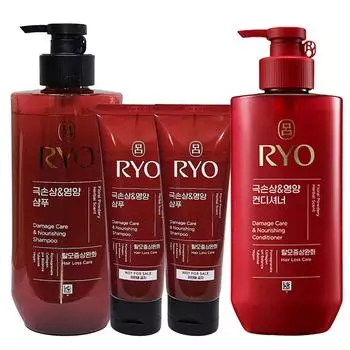 Ryeo Hambit Extreme Damage & Nutrition Шампунь 480 мл+112 мл+112 мл+Кондиционер 480 мл, 1 набор