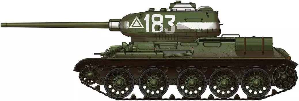 Ryfield Model Soviet Army Mod 1944 183rd Factory Plastic Model RFM5083 1/35 T-34/85