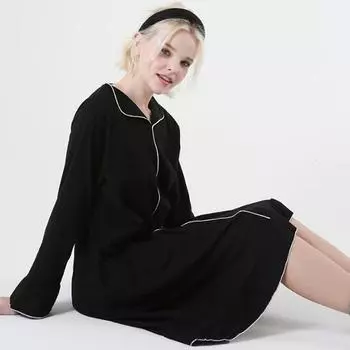 RYMD лечебная пижама современное расклешенное платье домашняя одежда 2 цвета White M