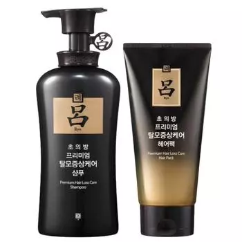 Ryo Choui Bang Premium Hair Loss Symptom Care Шампунь 490 мл + Маска для волос 300 мл / Средства от выпадения волос, 1 шт.
