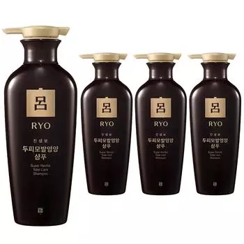Ryo Ginsengbo Scalp and Hair Nutrition Oriental Shampoo, 400ml, 4 pcs.