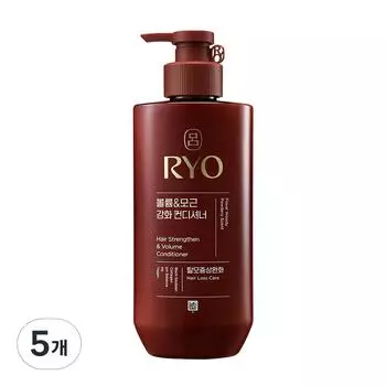Ryo Heukun Volume & Root Strengthening Conditioner Woody Musk Fragrance, 480ml, 5 units
