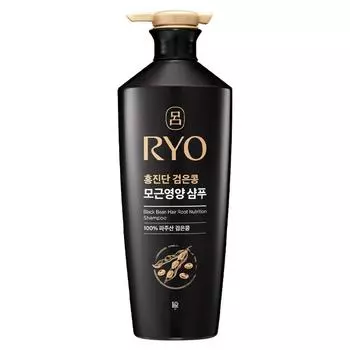 Ryo Hongjindan black bean hair root nourishing shampoo, slightly acidic white floral scent, 1 pack, 820ml