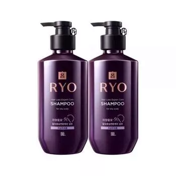 Ryo Jayangyunmo 9EX Hair Loss Symptom Care Shampoo 400ml 1 pack + 1 pack, oily_normal_dry, 2 pcs