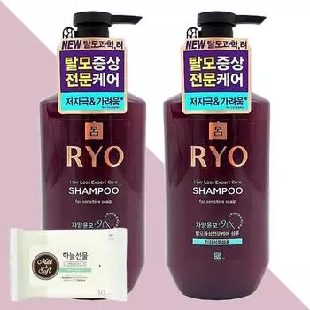 Ryo Jayangyunmo 9EX Hair Loss Symptoms Professional Care Shampoo for Sensitive Scalp 400ml x 2