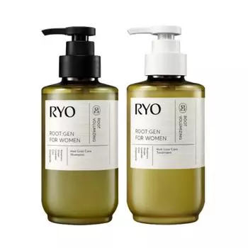 Ryo Rootgen Women’s Customized Hair Loss Symptom Care Shampoo + Treatment 515ml Set, 1 Piece