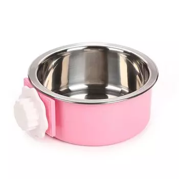 RYOHIN Pet Bowl Вешалка для собак и домашних животных Вода Маленькая Нержавеющая 1 Часть Лаборатория. Клетки, Кошки, Посуда, Кормушка, Еда, Миска, Животные, Сталь, (Размер S, розовый)