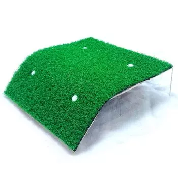 RYOHIN Плавающий остров, подставка для аквариума с черепахами и рептилиями, аквариум с черепахами на присоске, искусственная зеленая трава для принятия солнечных ванн, 1 шт., лабораторный.