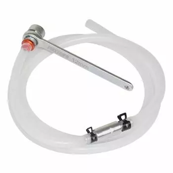 Ryosho FIRSTINFO TOOLS Шланг для прокачки тормозов с ключом и обратным клапаном (12мм)