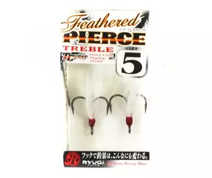 Ryugi HFP046 Тройные крючки с перьями, размер 5 (2335)