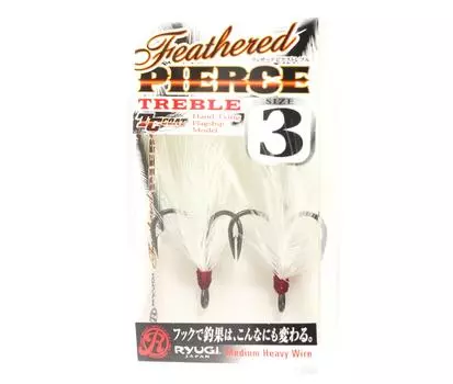 Ryugi HFP046 Тройные крючки с перьями, размер 3 (2311)