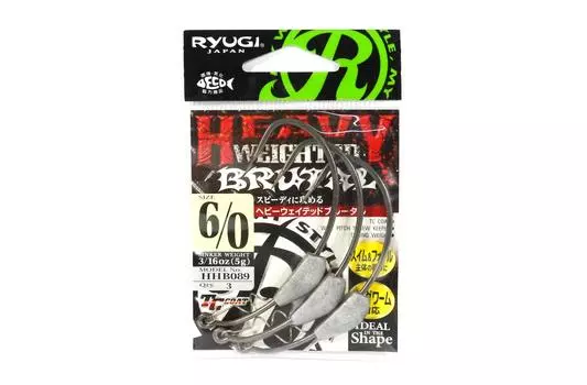 Ryugi HHB089 Тяжелый крючок Brutal, размер 6/0 (4988)