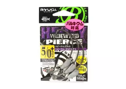 Ryugi HHP088 Утяжеленный прокалывающий крючок, размер 5/0+ (4971)