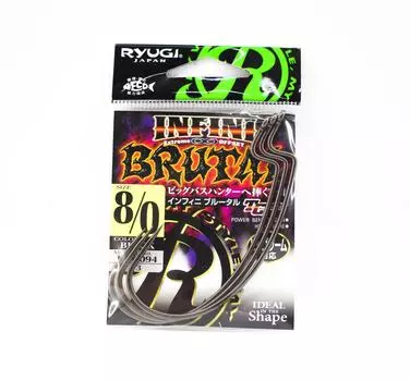 Ryugi HIB094 Infini Брутальный червячный крючок с широким зазором Размер 8/0 (5770)