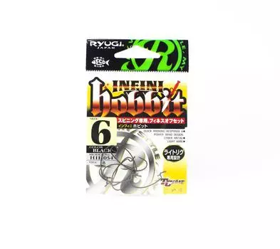 Ryugi HIH054 Крючки-червяки Infini Hobbit Light, размер 6 (4191)