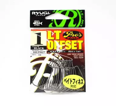 Ryugi HLT027 LT Офсетные червячные крючки, размер 1 (1208)
