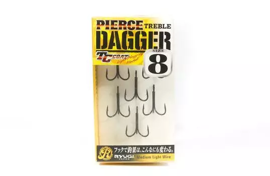 Ryugi HPD057 Тройной крючок Pierce Dagger, размер 8 (4276)
