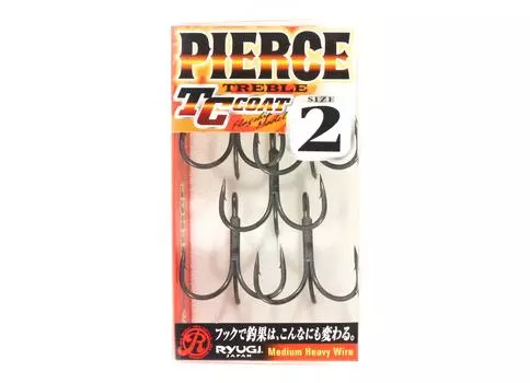 Ryugi HPT044 Тройные крючки Pierce средней тяжести, размер 2 (1642 г.)