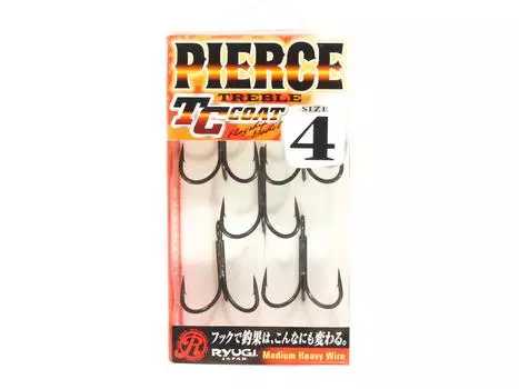 Ryugi HPT044 Тройные крючки Pierce средней тяжести, размер 4 (1666 г.)