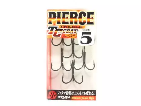Ryugi HPT044 Тройные крючки Pierce, средние тяжелые, размер 5 (1673)