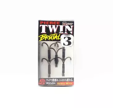 Ryugi HPT120 Тяжелые двойные крючки Pierce Twin Brutal, размер 3 (7231)