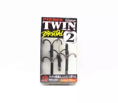 Ryugi HPT120 Тяжелые двойные крючки Pierce Twin Brutal, размер 2 (7224)