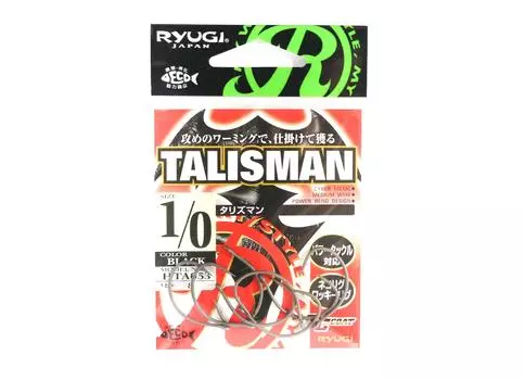 Ryugi HTA053 Крючок Talisman Neko, размер 1/0 (8565)