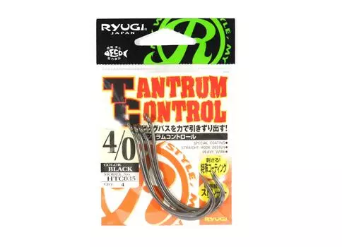 Ryugi HTC035 Крючок из толстой проволоки Tantrum Control, размер 4/0 (7804)