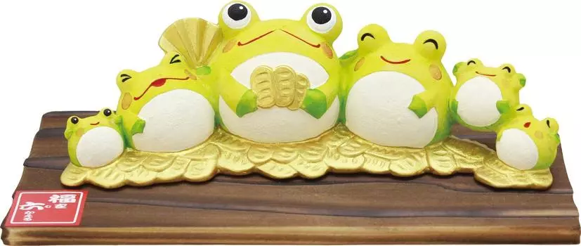 Ryukodo Lucky Frog Ornament Width 17cm 19-305A